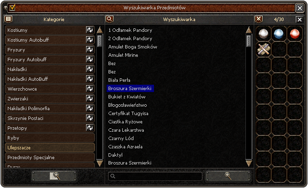 Okno: Wyszukiwarka
